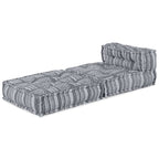 vidaXL Modulare Sofagarnitur Grau Druck 70 x 70 x 56 cm Stoff