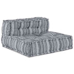 vidaXL Modulare Sofagarnitur Grau Druck 70 x 70 x 56 cm Stoff