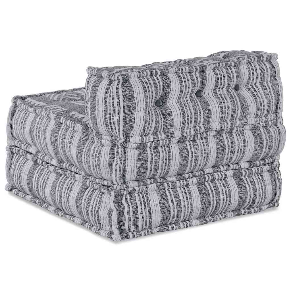 vidaXL Modulare Sofagarnitur Grau Druck 70 x 70 x 56 cm Stoff