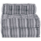 vidaXL Modulare Sofagarnitur Grau Druck 70 x 70 x 56 cm Stoff