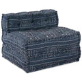 vidaXL Modulare Sofagarnitur Indigo Druck 70 x 70 x 56 cm Stoff