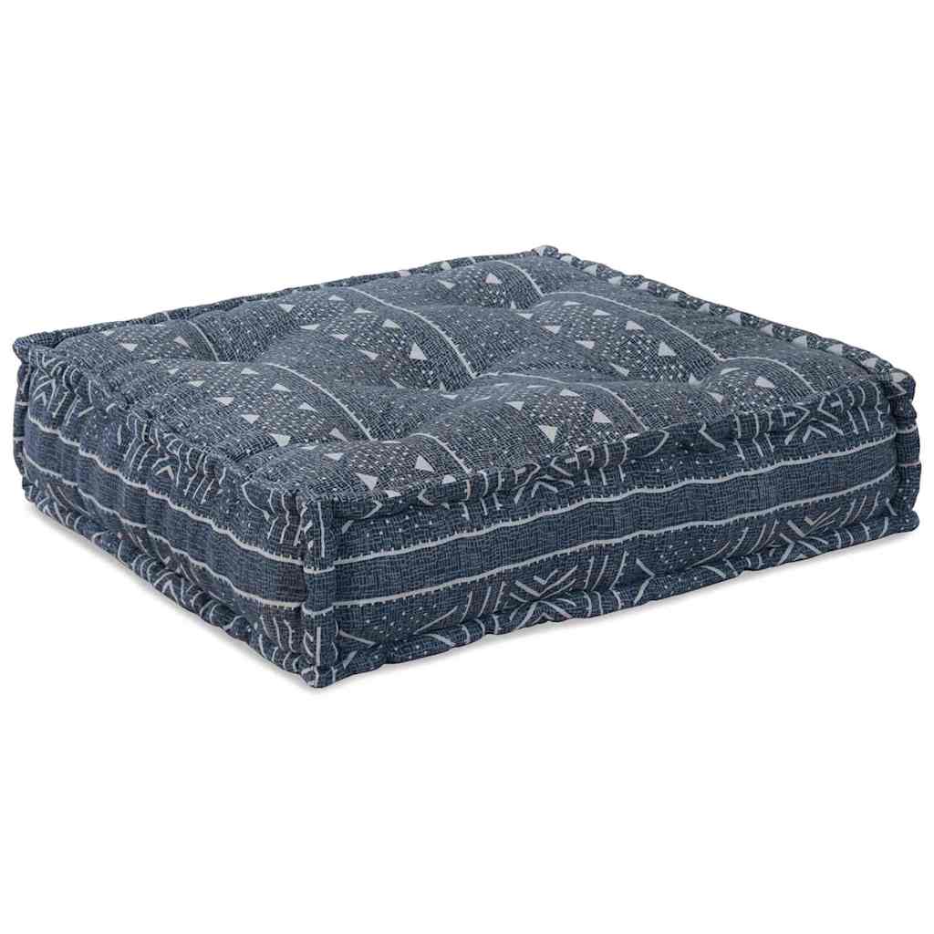 vidaXL Modulare Sofagarnitur Indigo Druck 70 x 70 x 56 cm Stoff
