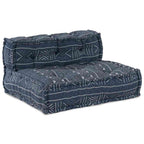 vidaXL Modulare Sofagarnitur Indigo Druck 70 x 70 x 56 cm Stoff