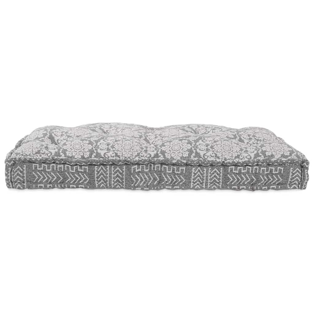 vidaXL Pallet Sofa Kissen Hellgrau 120 x 80 x 12 cm Stoff
