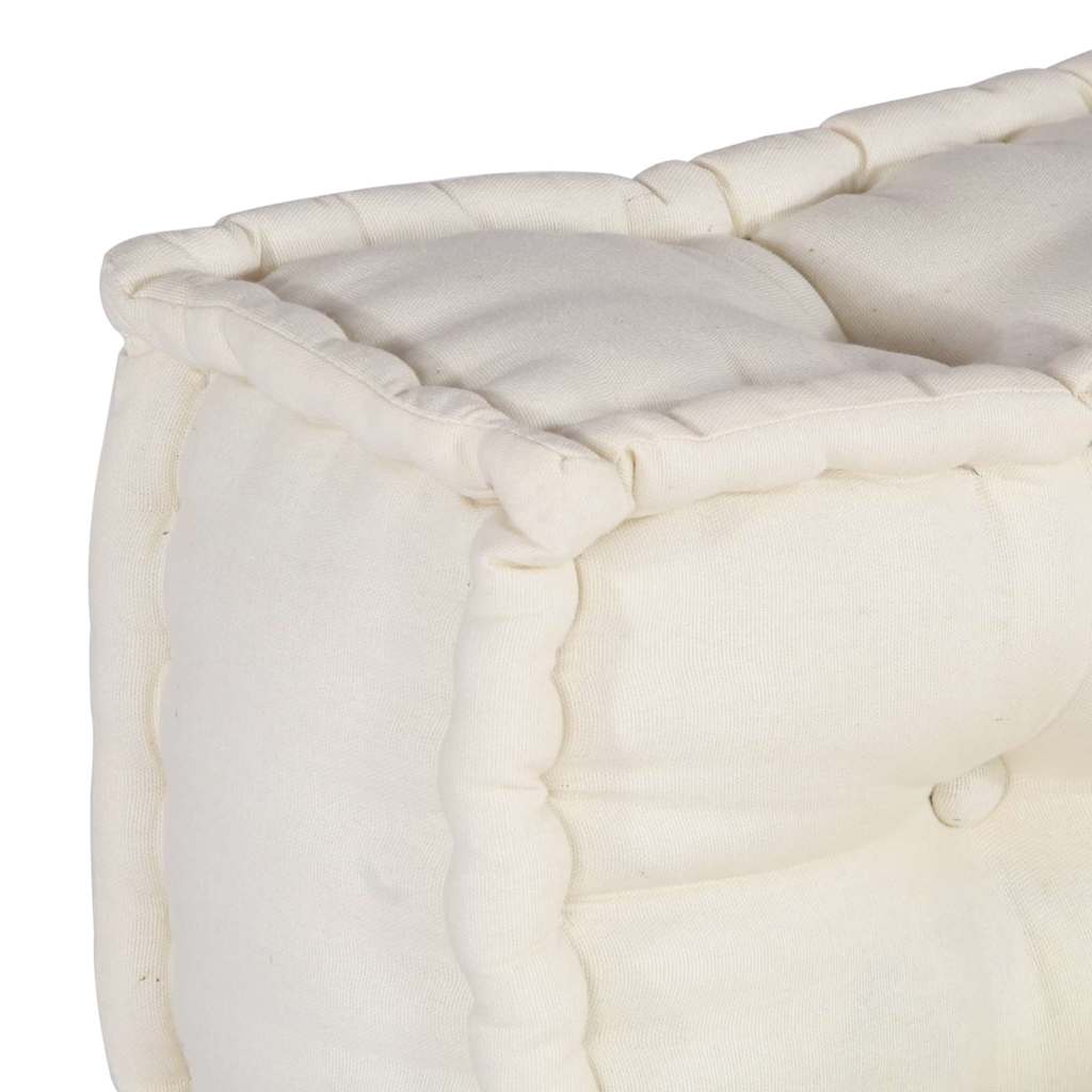 vidaXL Pallet Sofa Kissen 2 pcs Creme 120 x 80 x 38 cm Stoff