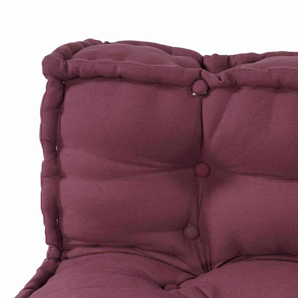 vidaXL Pallet Sofa Kissen 3 pcs Kastanienbraun 120 x 80 x 38 cm Stoff