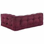 vidaXL Pallet Sofa Kissen 3 pcs Kastanienbraun 120 x 80 x 38 cm Stoff