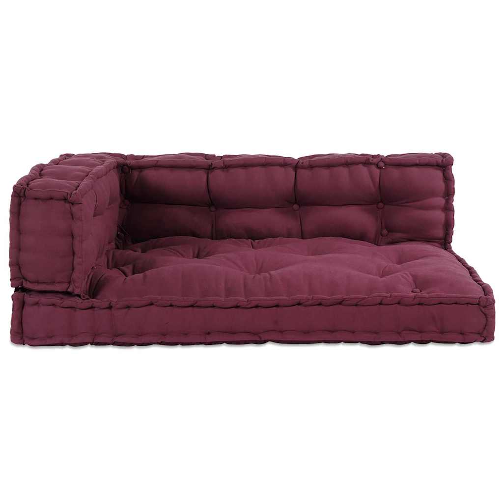 vidaXL Pallet Sofa Kissen 3 pcs Kastanienbraun 120 x 80 x 38 cm Stoff