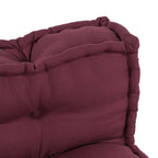 vidaXL Pallet Sofa Kissen 2 pcs Kastanienbraun 120 x 80 x 38 cm Stoff