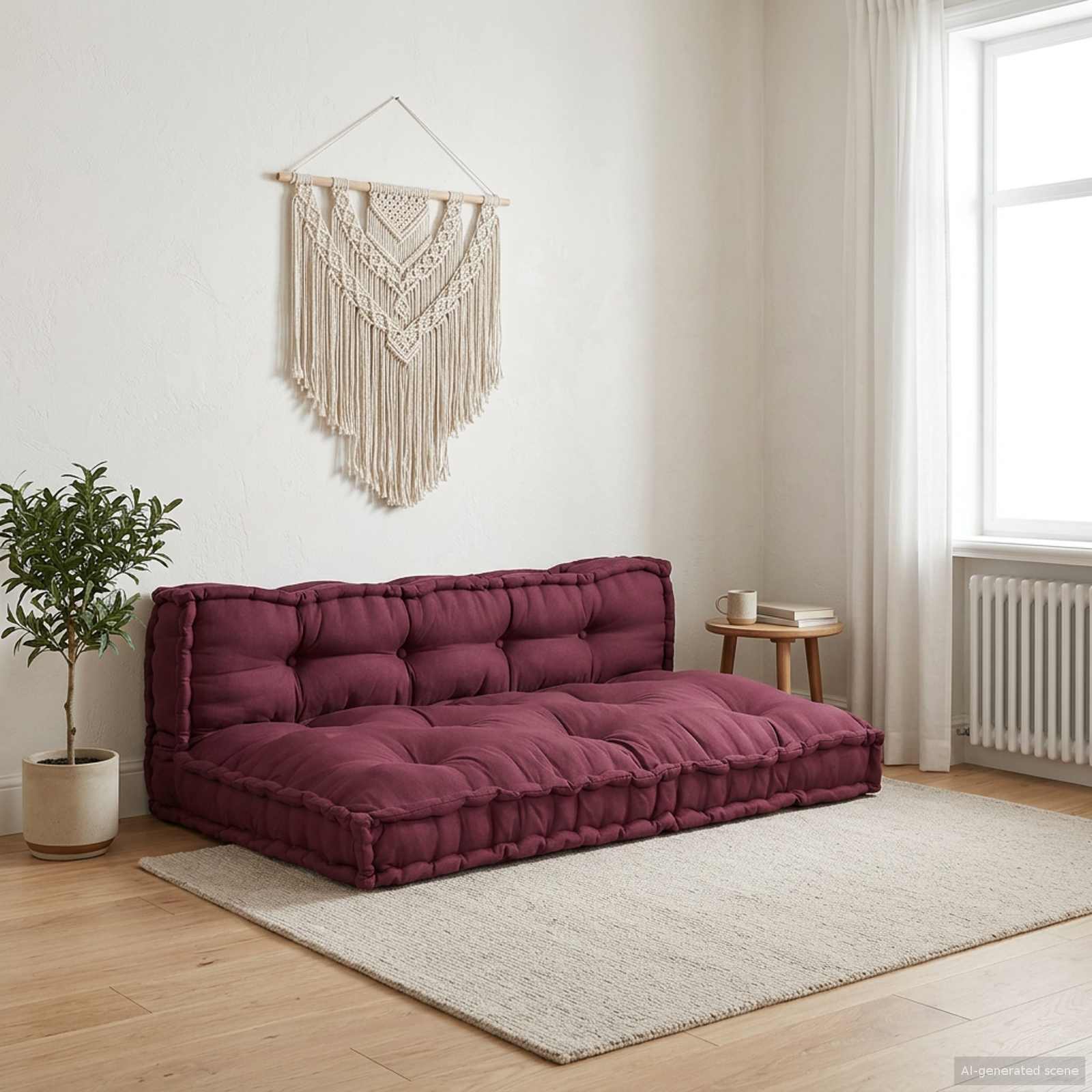 vidaXL Pallet Sofa Kissen 2 pcs Kastanienbraun 120 x 80 x 38 cm Stoff