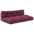 vidaXL Pallet Sofa Kissen 2 pcs Kastanienbraun 120 x 80 x 38 cm Stoff