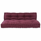 vidaXL Pallet Sofa Kissen 2 pcs Kastanienbraun 120 x 80 x 38 cm Stoff