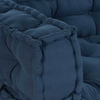 vidaXL Pallet Sofa Kissen 3 pcs Indigo 120 x 80 x 38 cm Stoff