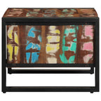 vidaXL Couchtisch Mehrfarbig 70x50x38 cm Altholz Massivholz