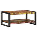 vidaXL Couchtisch Mehrfarbig 90x50x38 cm Altholz Massiv