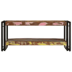 vidaXL Couchtisch Mehrfarbig 90x50x38 cm Altholz Massiv