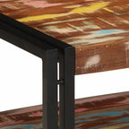 vidaXL Couchtisch Mehrfarbig 90x50x38 cm Altholz Massiv