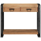 vidaXL Konsolentisch mit Regal Braun 90 x 33 x 75 cm Massivholz Akazie