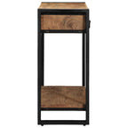 vidaXL Konsolentisch mit Regal Braun 90 x 33 x 75 cm Massivholz Akazie