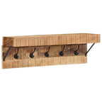 vidaXL Garderobenständer Braun 73 x 19 x 23 cm Massivholz Mango