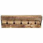 vidaXL Garderobenständer Braun 73 x 19 x 23 cm Massivholz Mango