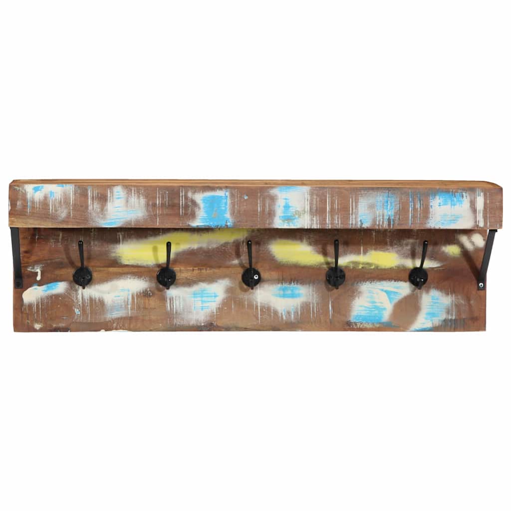 vidaXL Garderobenständer Mehrfarbig 73 x 19 x 23 cm Massivholz Altholz