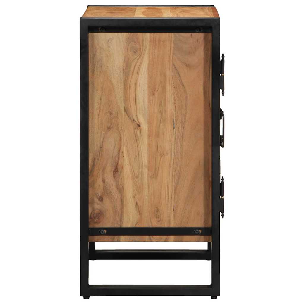 vidaXL Schuhschrank mit Regal Braun 56 x 35 x 70 cm Massivholz Akazie