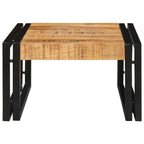 vidaXL Badregal für Braun 40 x 50 x 23 cm Massives rohes Mangoholz