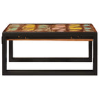 vidaXL Badregal für Mehrfarbig 60 x 50 x 23 cm Massives Altholz