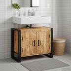 vidaXL Waschbeckenunterschrank Braun 71 x 33 x 58 cm Massivholz Mango