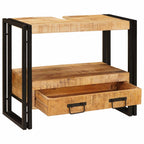 vidaXL Waschtischunterschrank Braun 71 x 33 x 58 cm Massivholz Mango