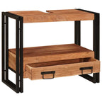 vidaXL Waschtischunterschrank Braun 71 x 33 x 58 cm Massivholz Akazie