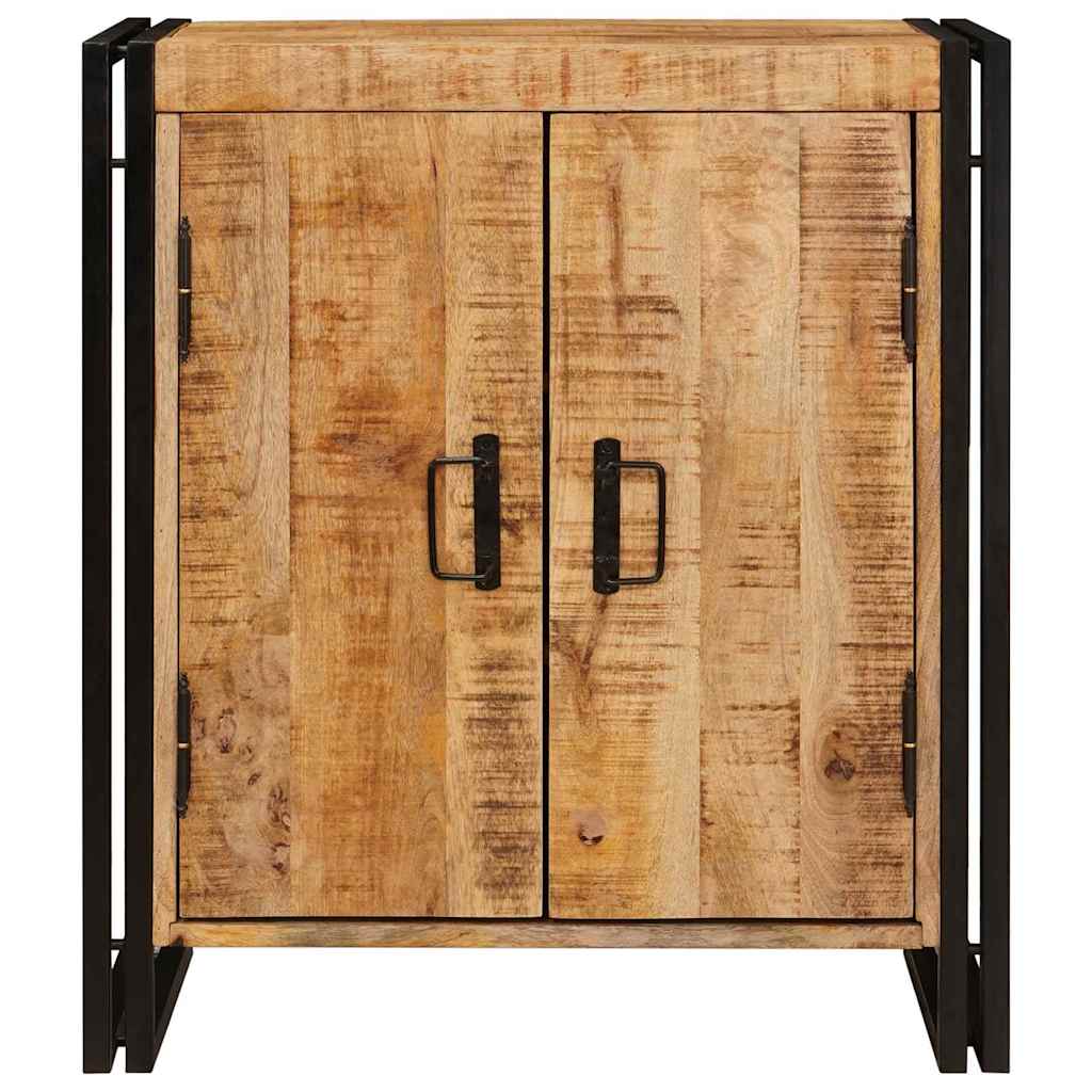 vidaXL Nachttisch Braun 66 x 35 x 76 cm Massives, grobes Mangoholz