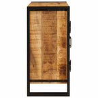 vidaXL Nachttisch Braun 66 x 35 x 76 cm Massives, grobes Mangoholz