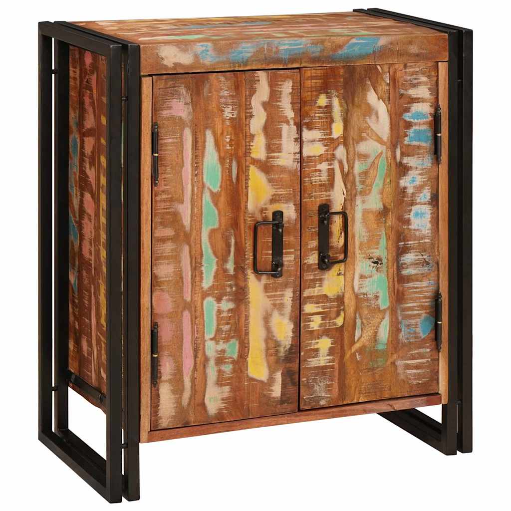 vidaXL Nachttisch Mehrfarbig 66 x 35 x 76 cm Massives Altholz