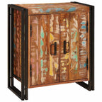 vidaXL Nachttisch Mehrfarbig 66 x 35 x 76 cm Massives Altholz