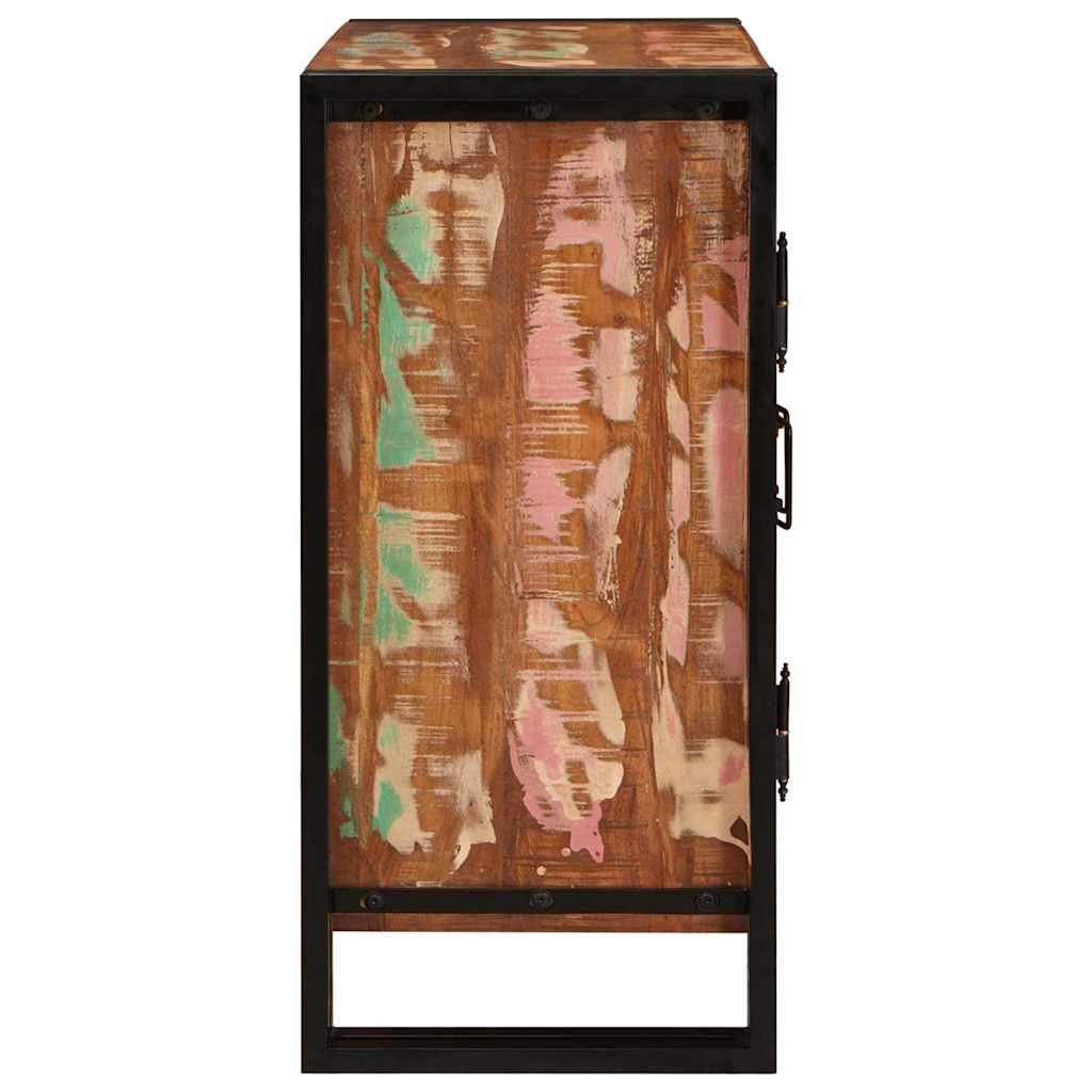 vidaXL Nachttisch Mehrfarbig 66 x 35 x 76 cm Massives Altholz