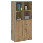 vidaXL Highboard mit Türen Artisan-Eiche 68x37x142 cm Holzwerkstoff