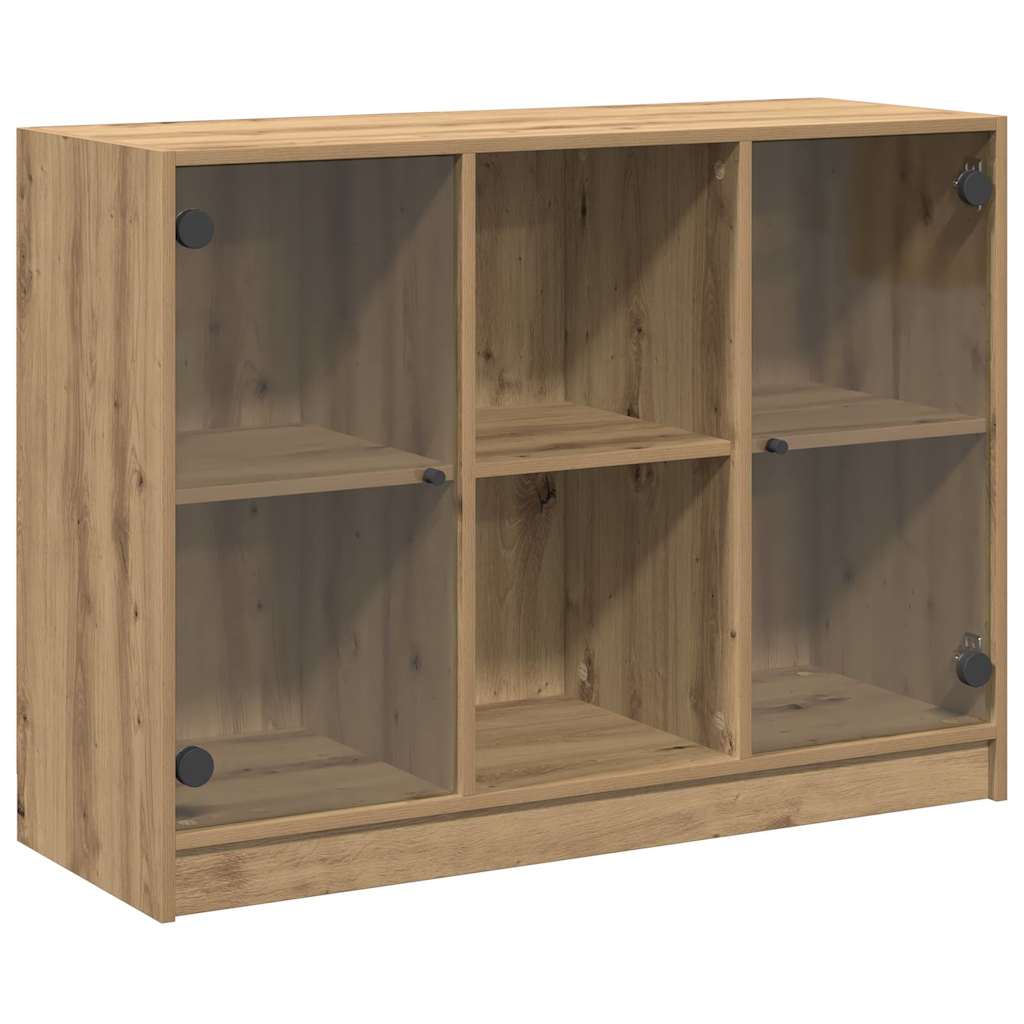 vidaXL Sideboard Artisan-Eiche 102x37x75,5 cm Holzwerkstoff