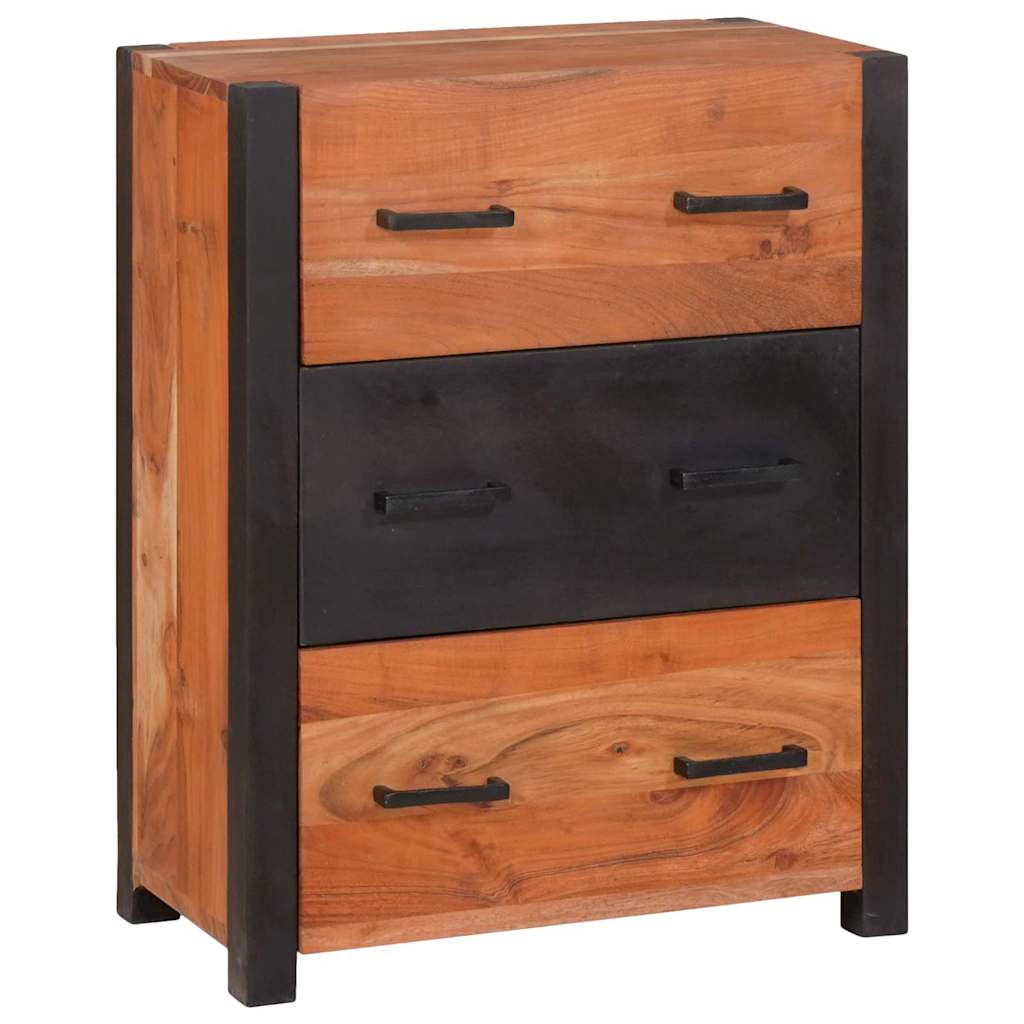 vidaXL Sideboard 3 pcs Braun 110 x 30 x 75 cm Massivholz Akazie