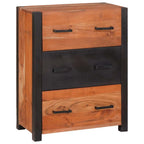 vidaXL Sideboard 3 pcs Braun 110 x 30 x 75 cm Massivholz Akazie