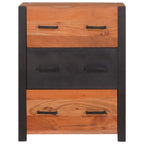 vidaXL Sideboard 3 pcs Braun 110 x 30 x 75 cm Massivholz Akazie