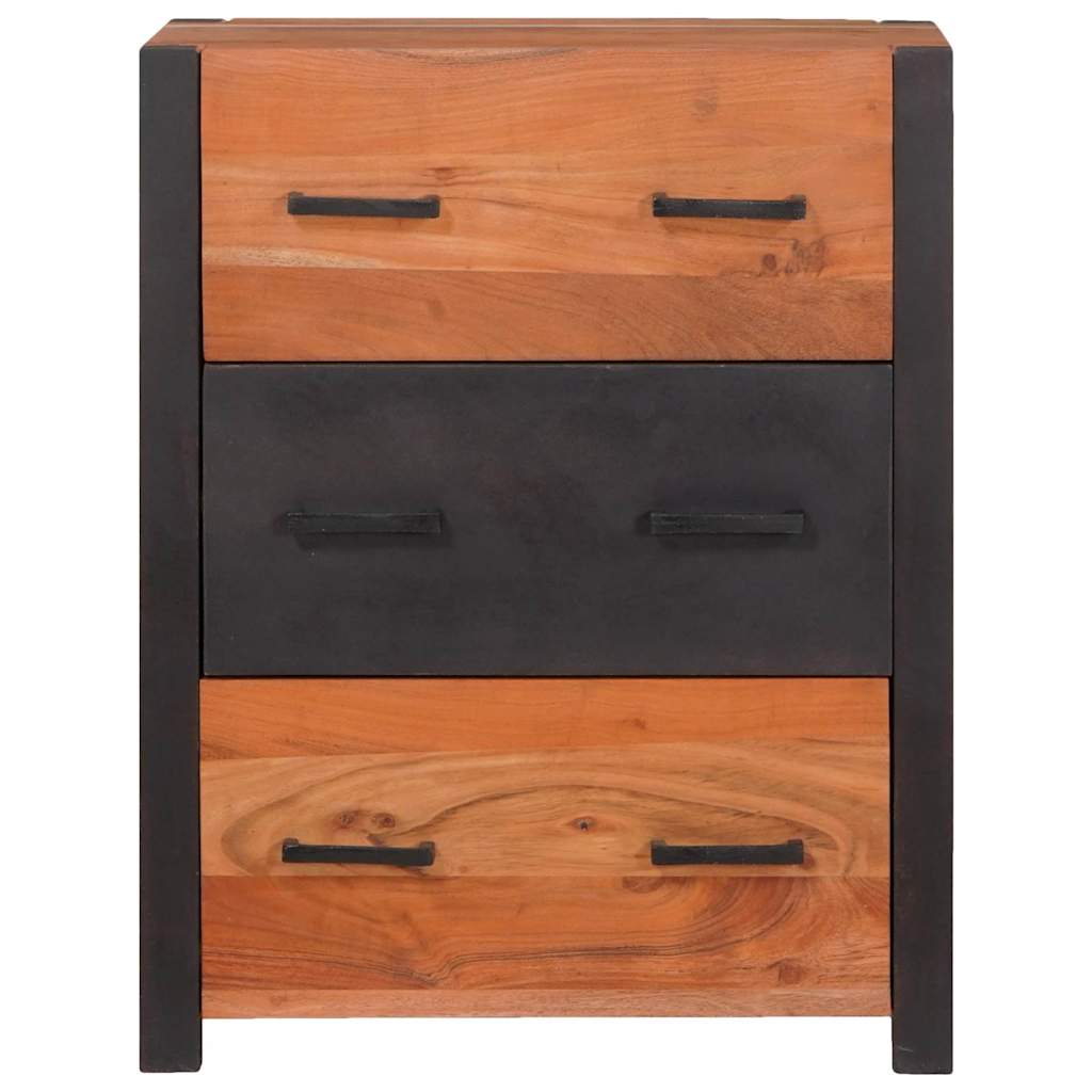 vidaXL Sideboard 3 pcs Braun 110 x 30 x 75 cm Massivholz Akazie