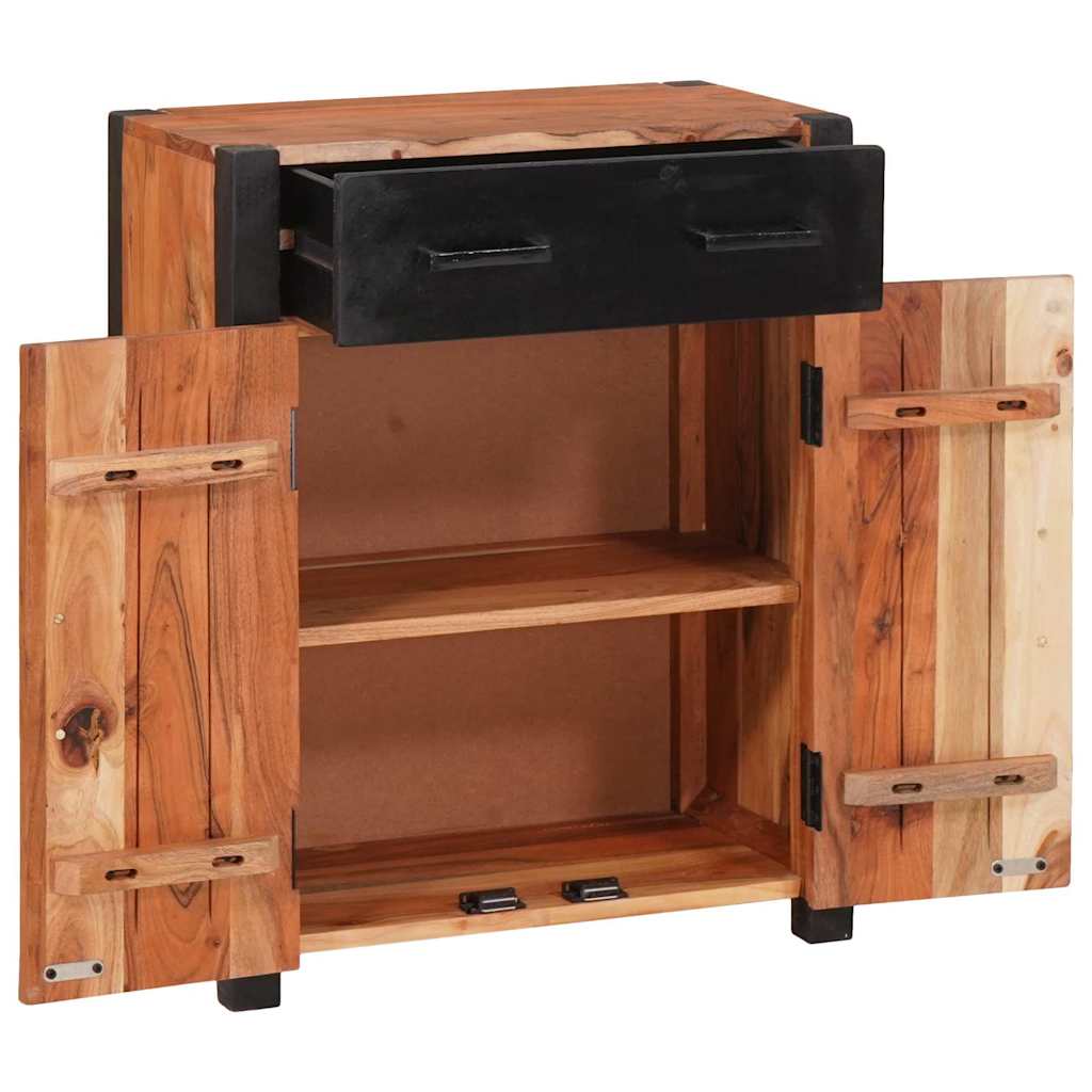 vidaXL Sideboard 2 pcs Braun 110 x 30 x 75 cm Massivholz Akazie