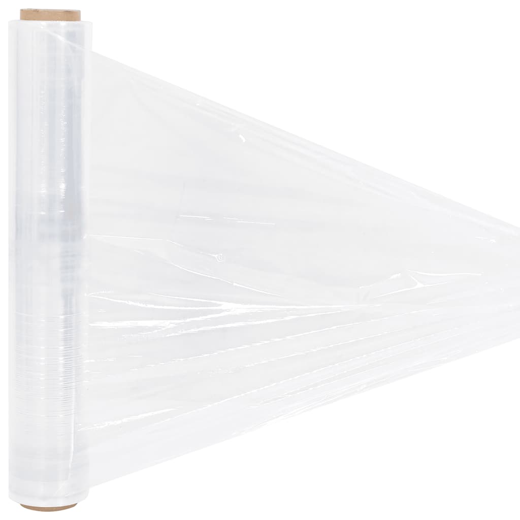 vidaXL Stretchfolie 2 Stk. Transparent 23 μm 50 cm x 150 m