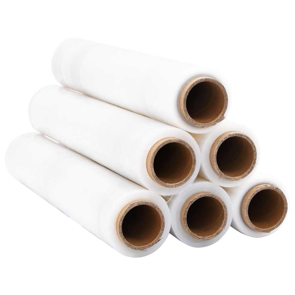vidaXL Stretchfolie 6 Stk. Transparent 17 μm 50 cm x 150 m