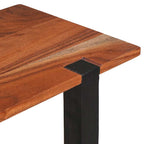 vidaXL Konsolentisch mit Regal Braun und Schwarz 110 x 30 x 75 cm