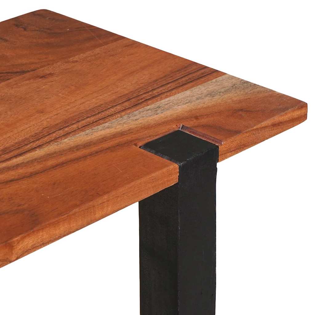 vidaXL Konsolentisch mit Regal Braun und Schwarz 110 x 30 x 75 cm