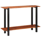 vidaXL Konsolentisch mit Regal Braun und Schwarz 110 x 30 x 75 cm