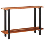 vidaXL Konsolentisch mit Regal Braun und Schwarz 110 x 30 x 75 cm